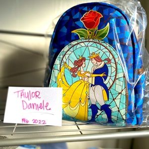 Loungefly Beauty and the beast, stained glass backpack! New in plastic!